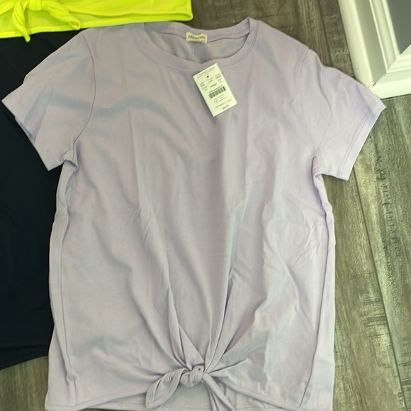 Crewcuts solid knotted t-shirt lot NEW 12-14 - Picture 2 of 4